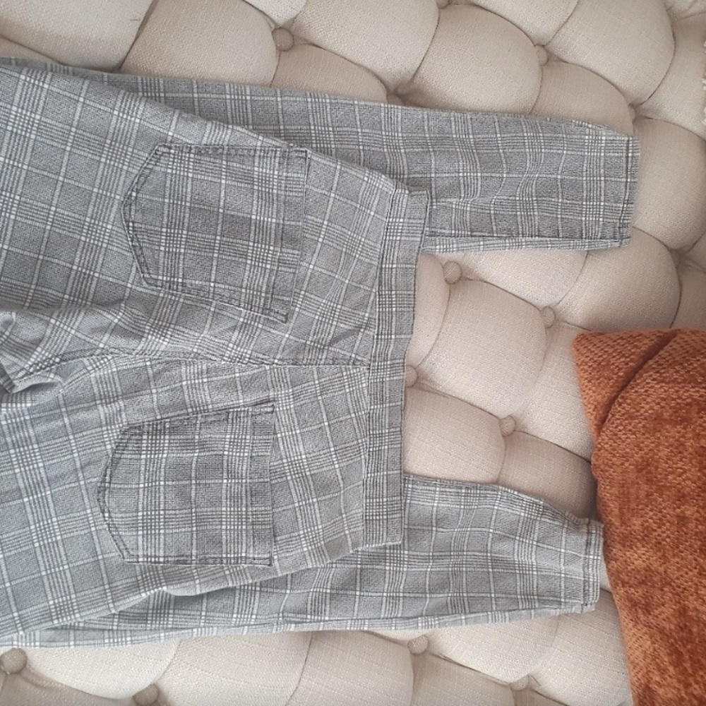 Topshop plaid Joni jeans